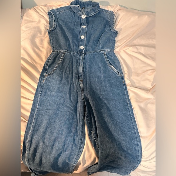 Free People Pants - FREE PEOPLE 70’s JEAN JUMPSUIT